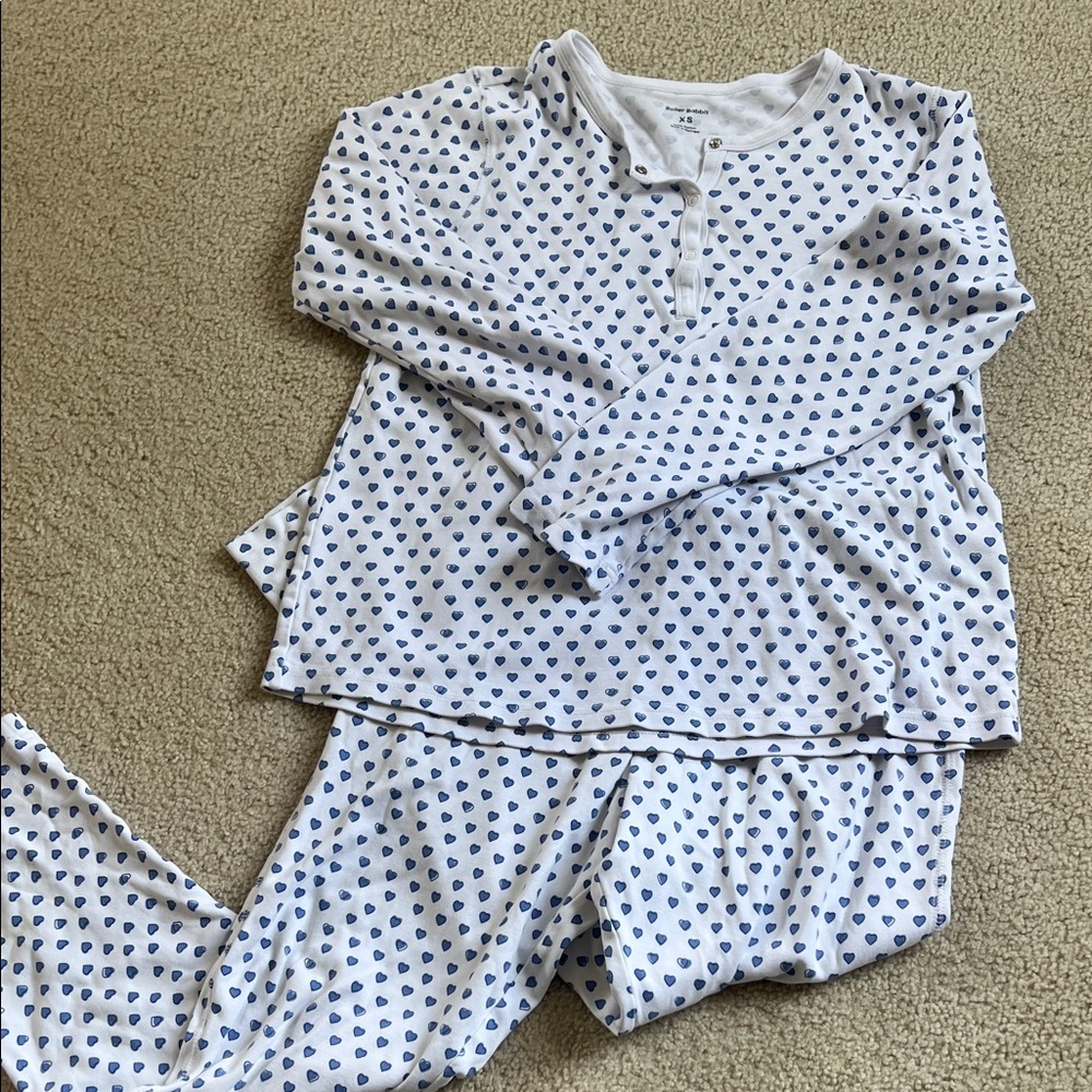 Roller Rabbit Blue Heart Print Pajamas